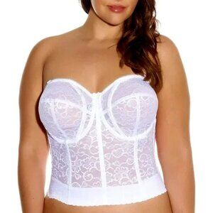 NWT Goddess Lace Corset Size 50C Shapewear Lingerie Bridal White